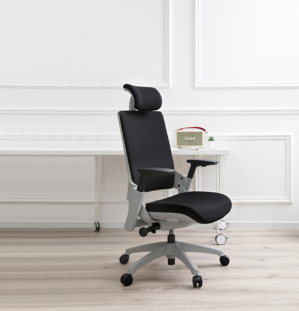 WELLINGTON szövet fekete, váz szürke