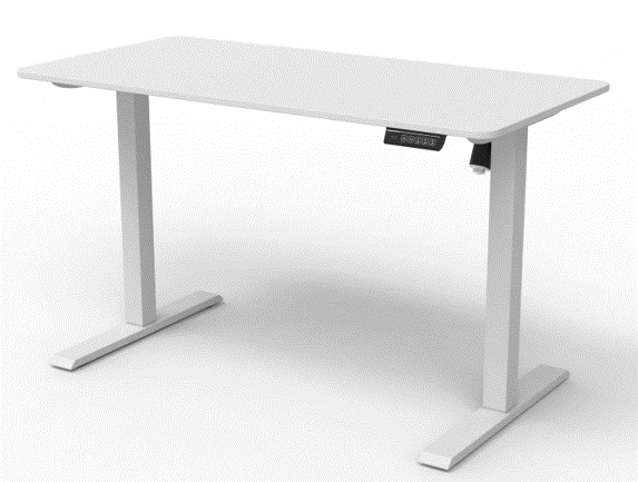 KENTO asztal elektromos fehér, asztallap fehér 15mm, 1400x700 - Image 5